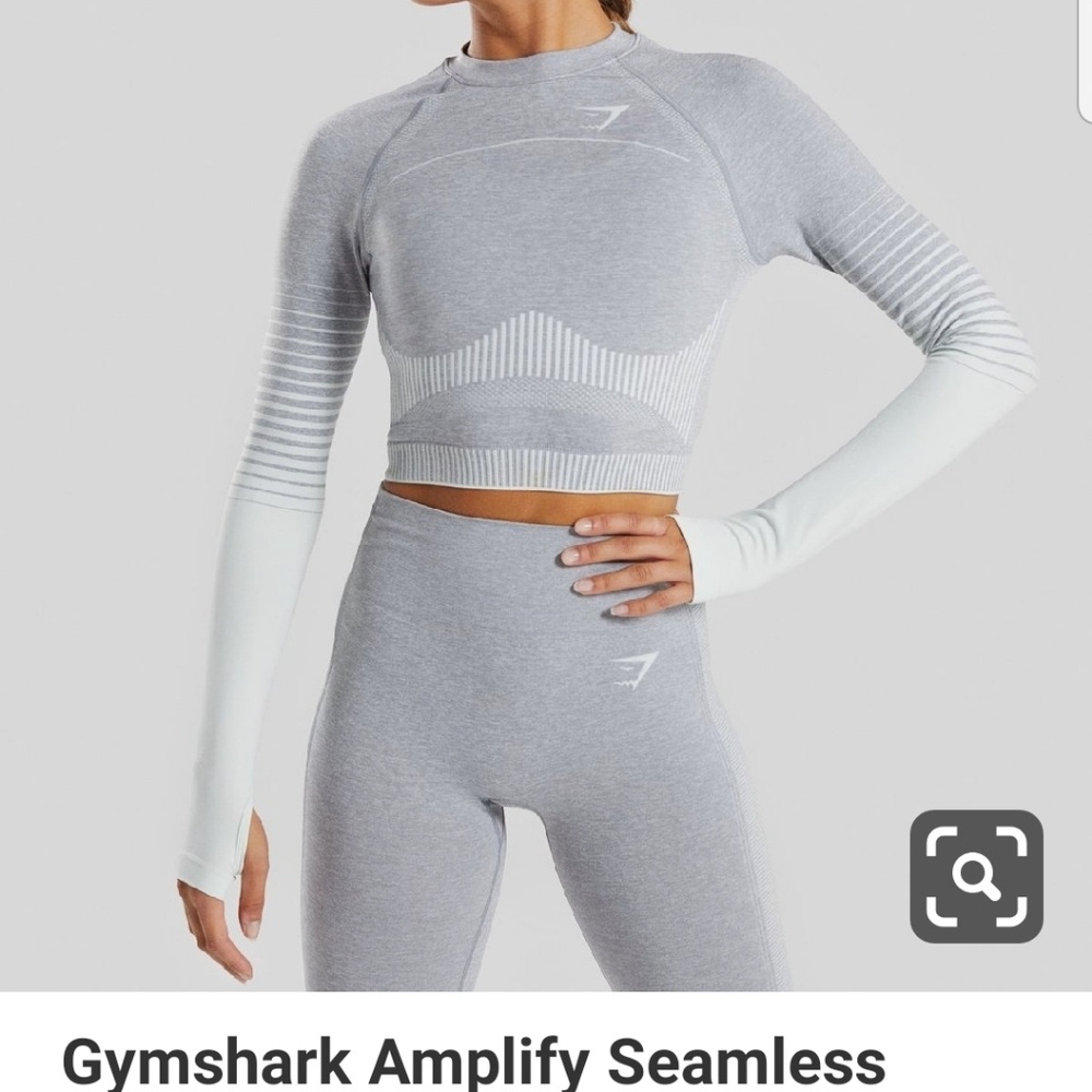 Gymshark amplify seamless crop top size S